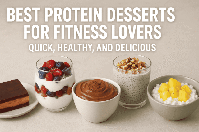 Best Protein Desserts for Fitness Lovers: Quick, Healthy, and Delicious